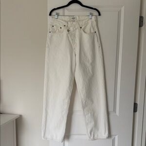 AGOLDE Criss Cross Wide Leg Denim